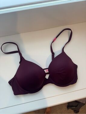 PINK Victoria’s Secret Maroon Push Up Bra